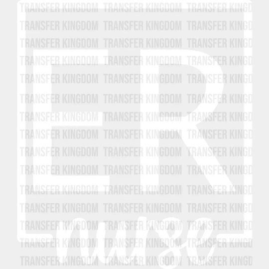 Er Nurse Design - Er Dtf Heat Transfer Unisex S & M (10’’) / Light Color See Imaging