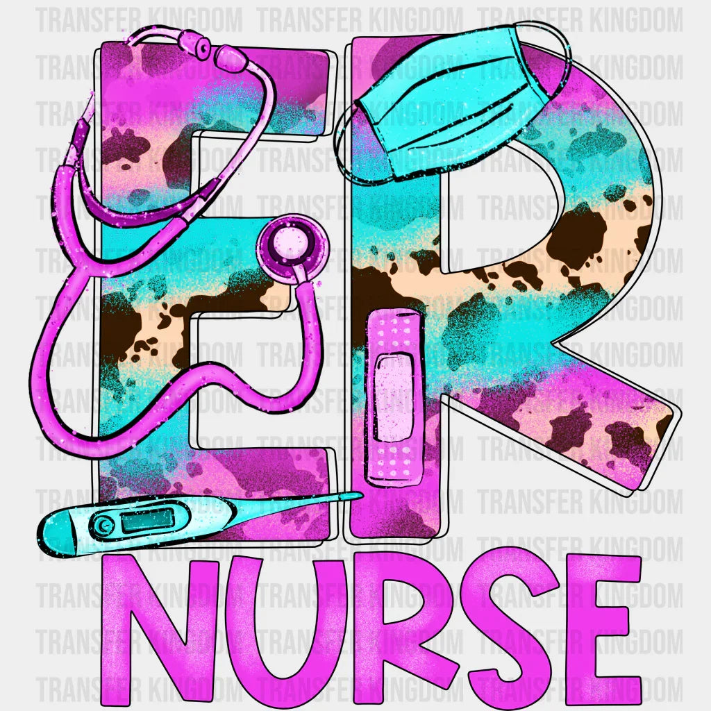 Er Nurse Purple Design - Dtf Heat Transfer