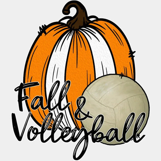 Fall And Volleyball Design - DTF heat transfer - Transfer Kingdom
