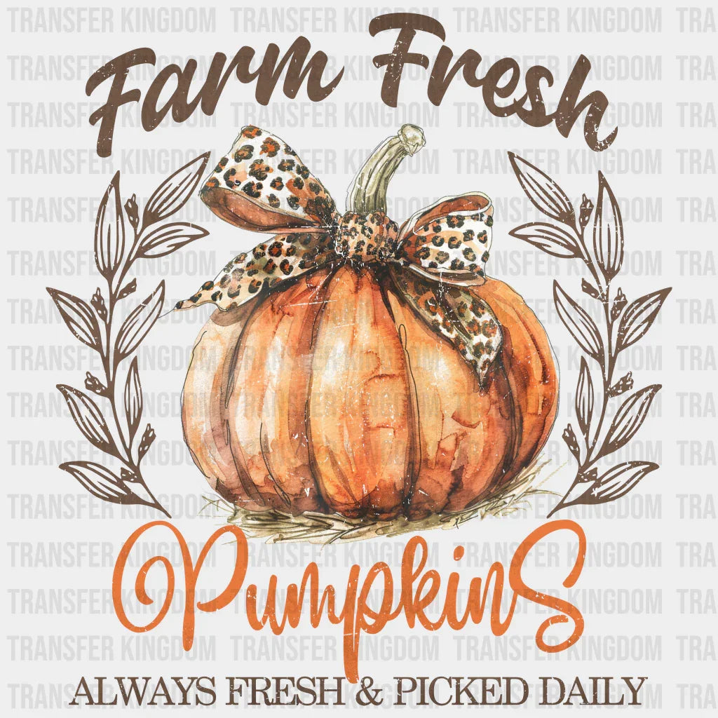 Farm Fresh Pumpkins - Fall Dtf Heat Transfer