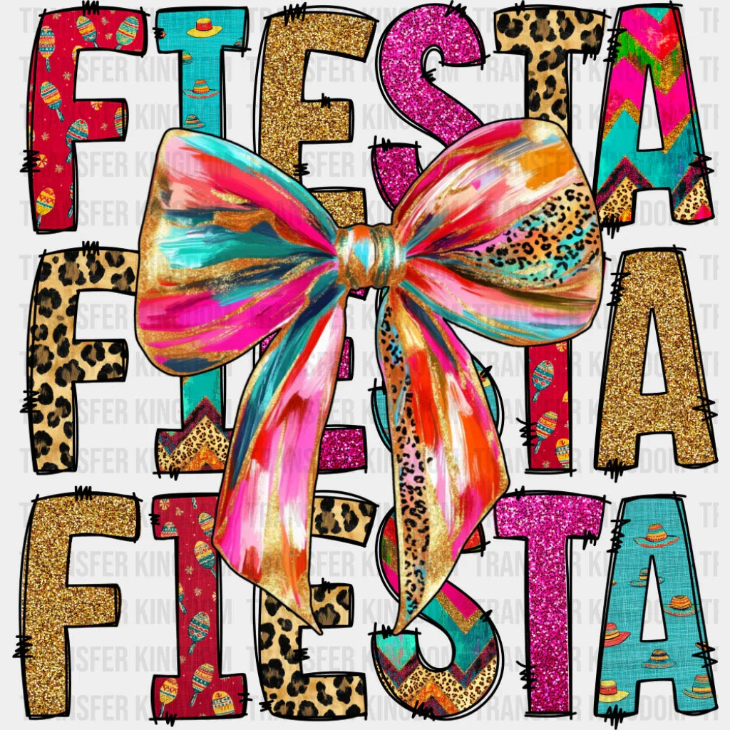 Fiesta Fiesta Fiesta Bowtie - Cinco De Mayo DTF Transfer