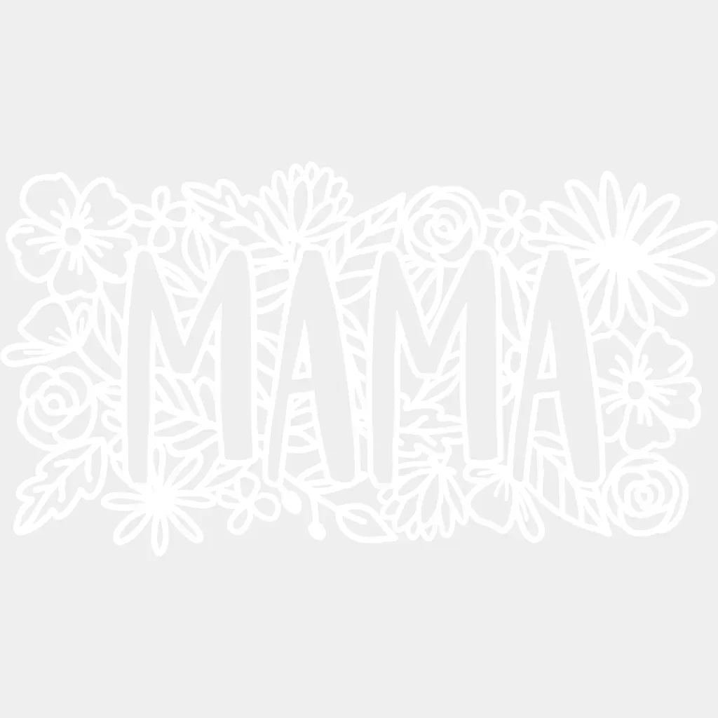 Floral Hollow Mama - Cute Mom Mothers Day Plant Lovers Design Dtf Heat Transfer