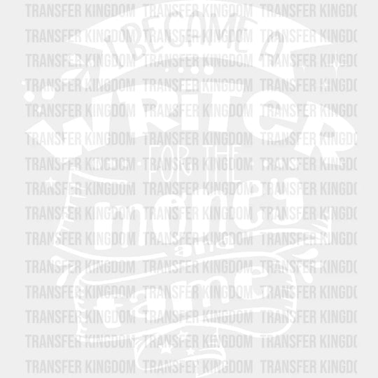 For The Money And Fame - Writing Dtf Heat Transfer Unisex S & M (10’’) / Light Color Design See