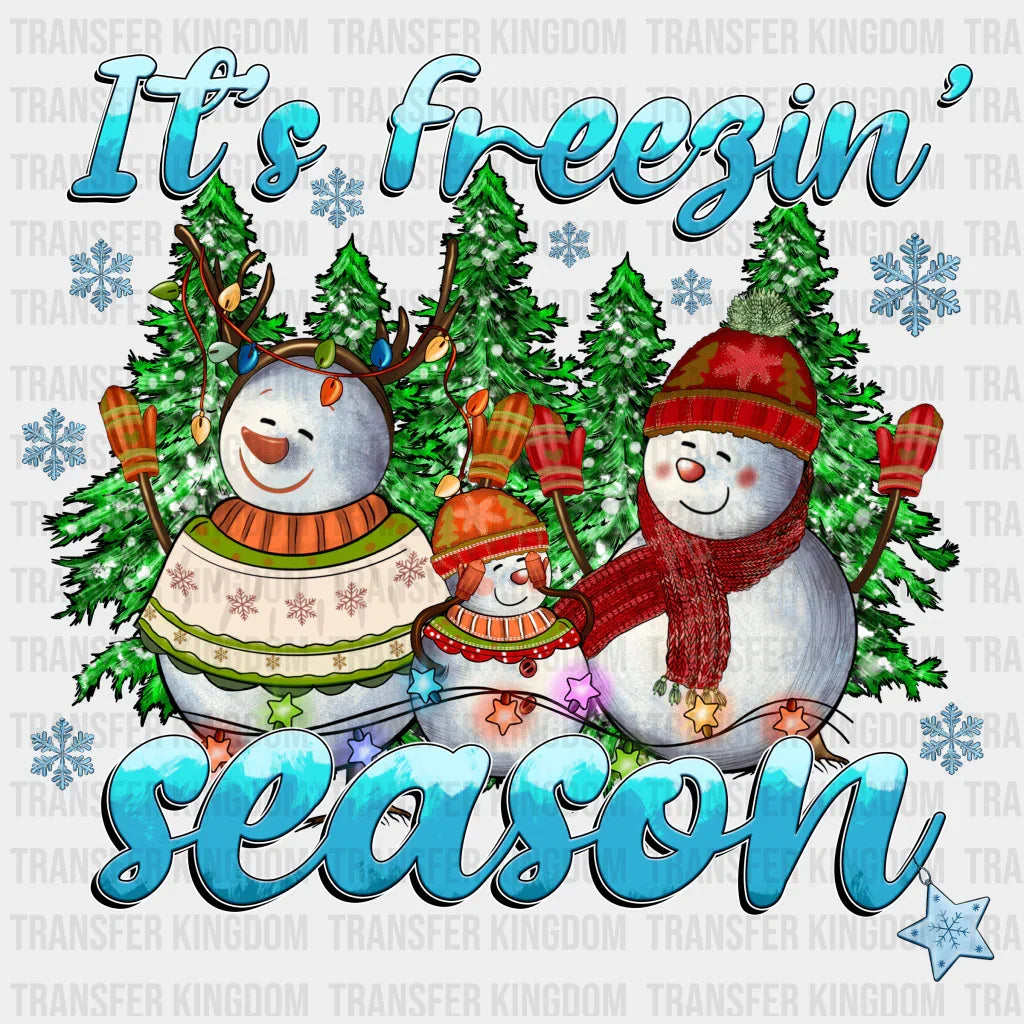 Freezin Snowman Season Christmas Design - Dtf Heat Transfer