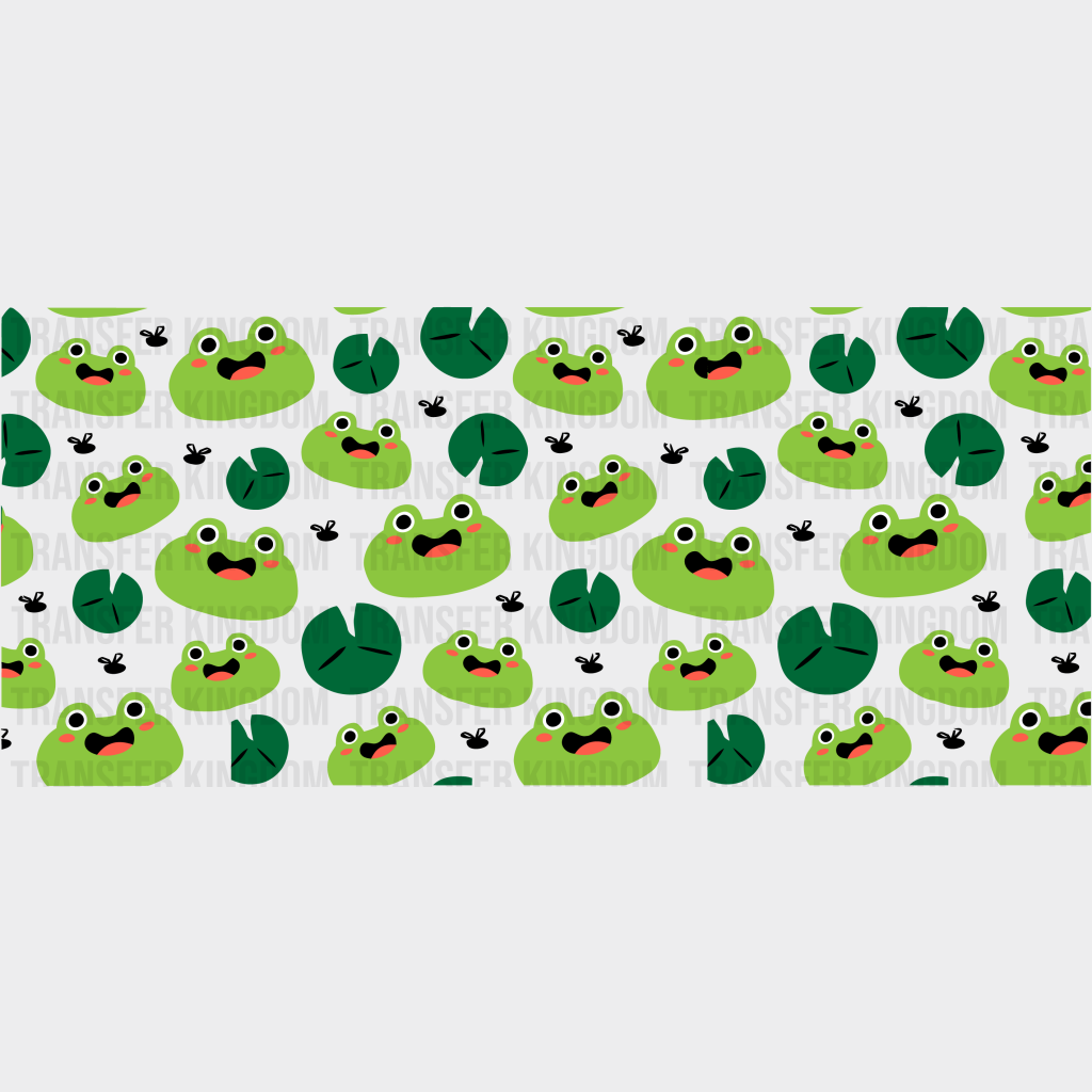 Frog Swamp Uv Dtf Transfer Cup Wrap Sticker