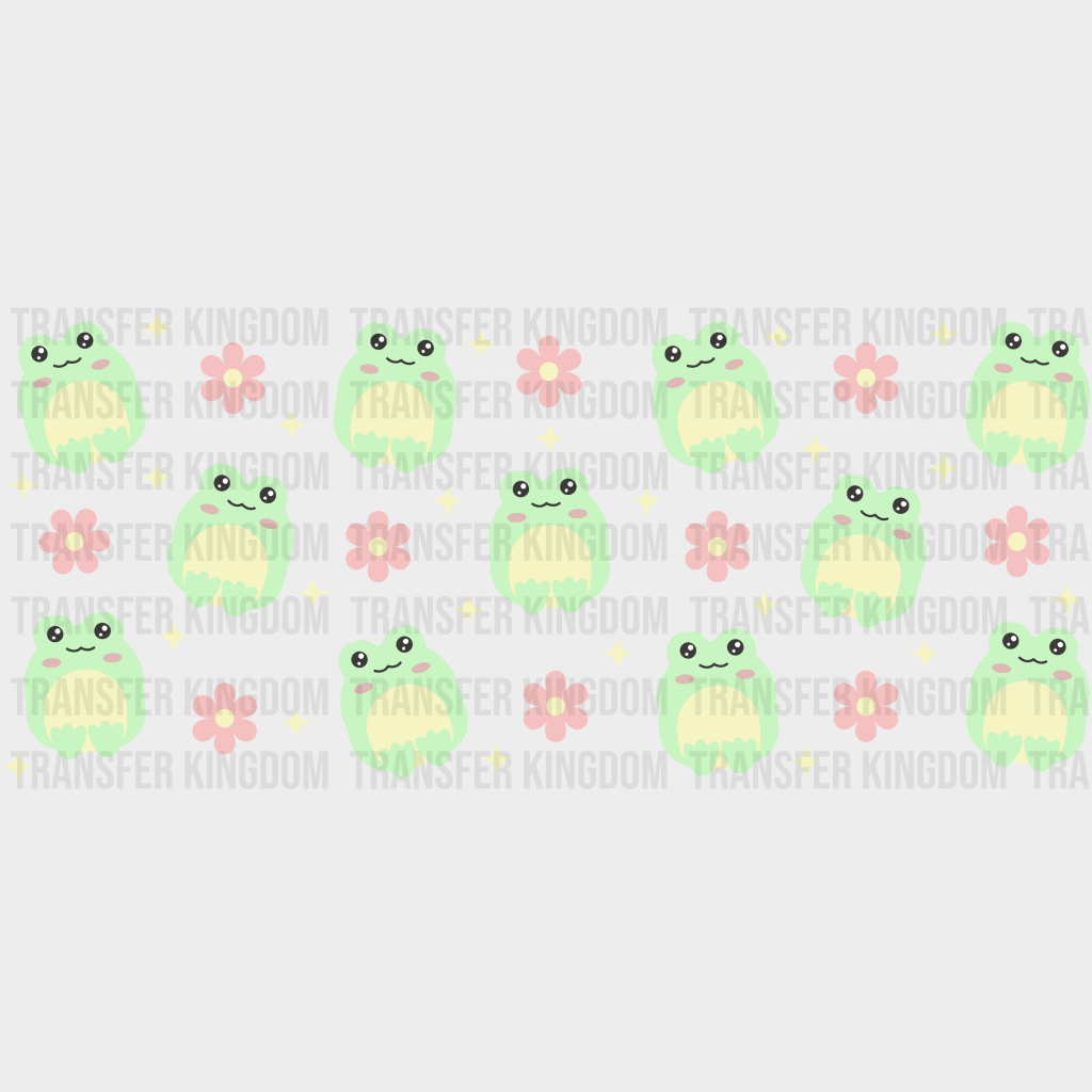 Frog Uv Dtf Transfer Cup Wrap Sticker