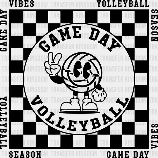 Gameday Volleyball Design - Dtf Heat Transfer Unisex S & M (10’’) / Dark Color (See Imaging)