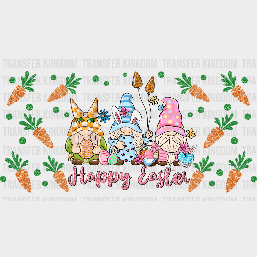 Gnomies Happy Easter UV DTF Transfer Cup Wrap UV DTF Sticker - Transfer Kingdom