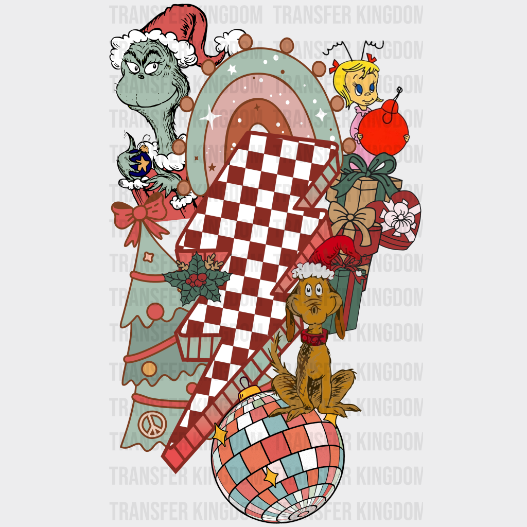 Grinch Design Christmas Design - Dtf Heat Transfer
