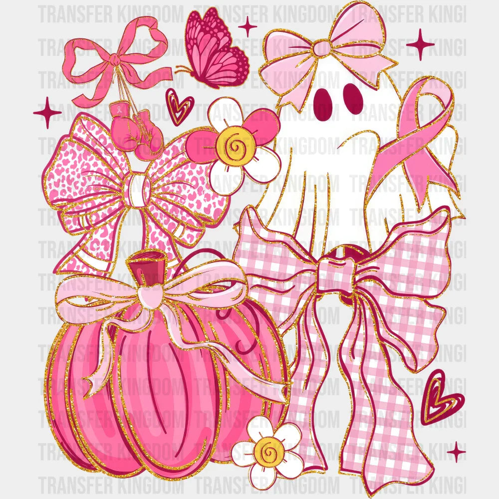 Halloween Breast Cancer Awareness DTF Transfer