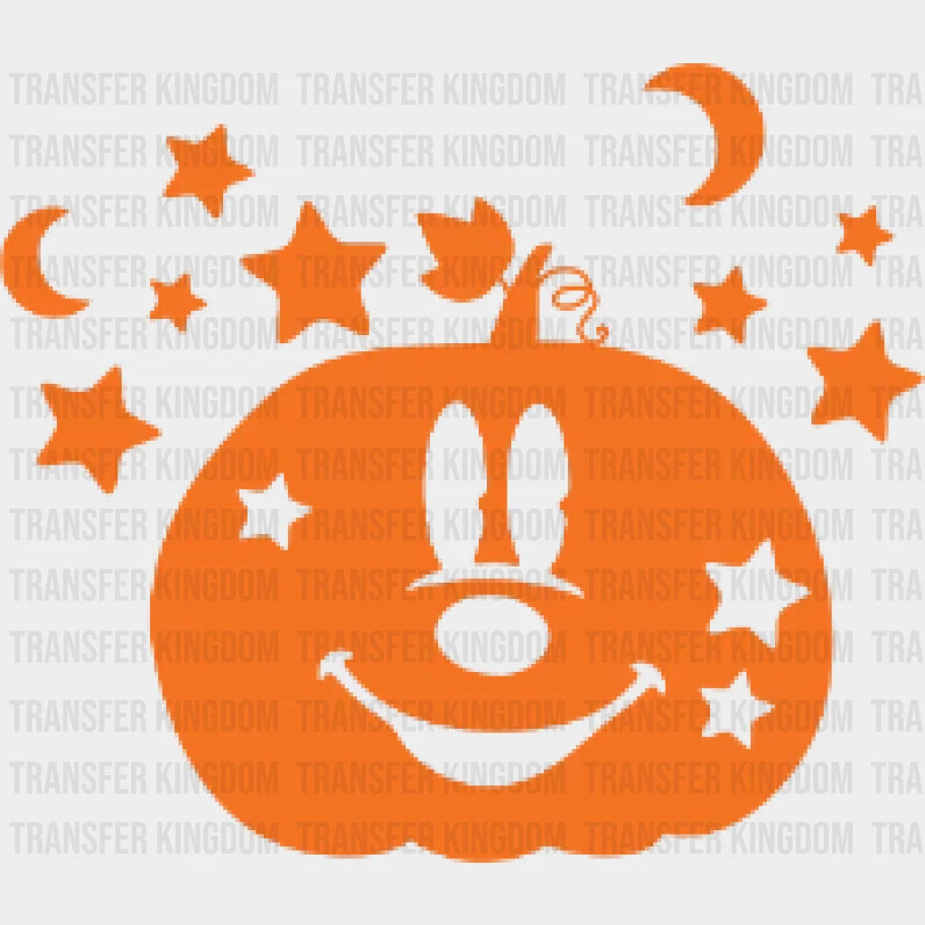 Halloween Smiley Pumpkin Face Design - Dtf Heat Transfer
