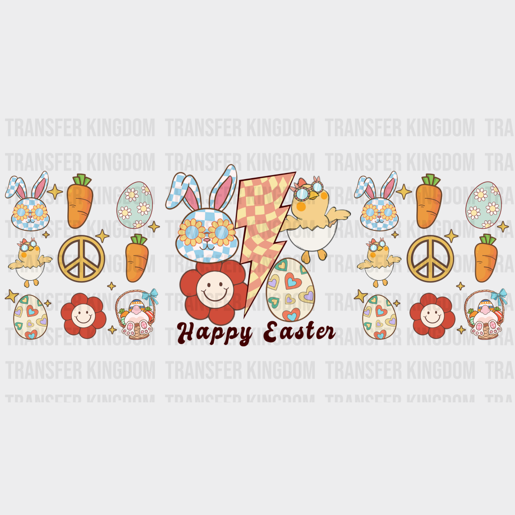 Happy Easter UV DTF Transfer Cup Wrap UV DTF Sticker - Transfer Kingdom