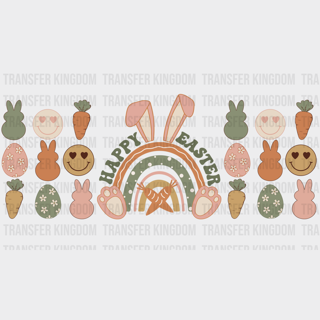Happy Easter UV DTF Transfer Cup Wrap UV DTF Sticker - Transfer Kingdom