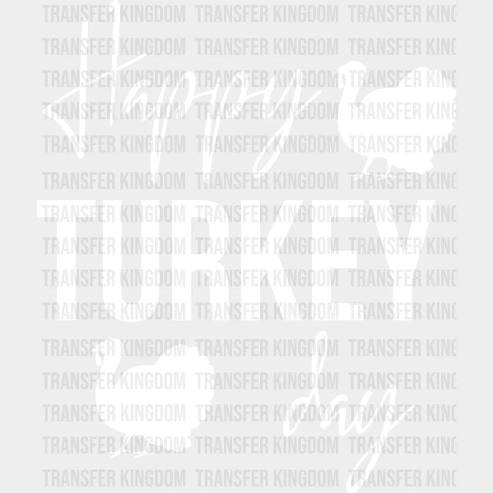 Happy Turkey Day Design - Dtf Heat Transfer