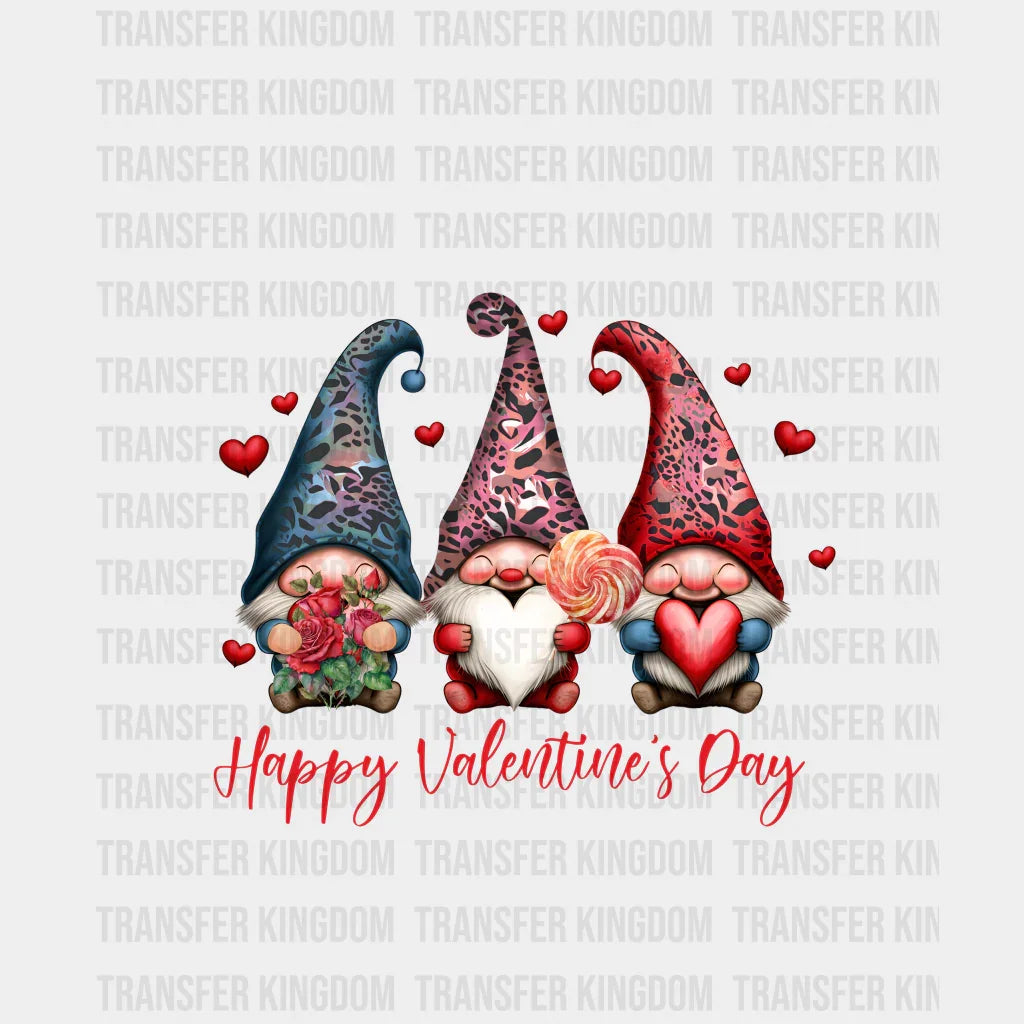 HAPPY VALENTINES DAY THREE GNOME - DTF heat transfer - transfer-kingdom