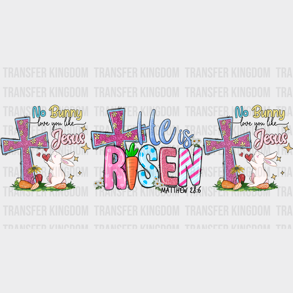 He Is Risen Easter UV DTF Transfer Cup Wrap UV DTF Sticker - Transfer Kingdom