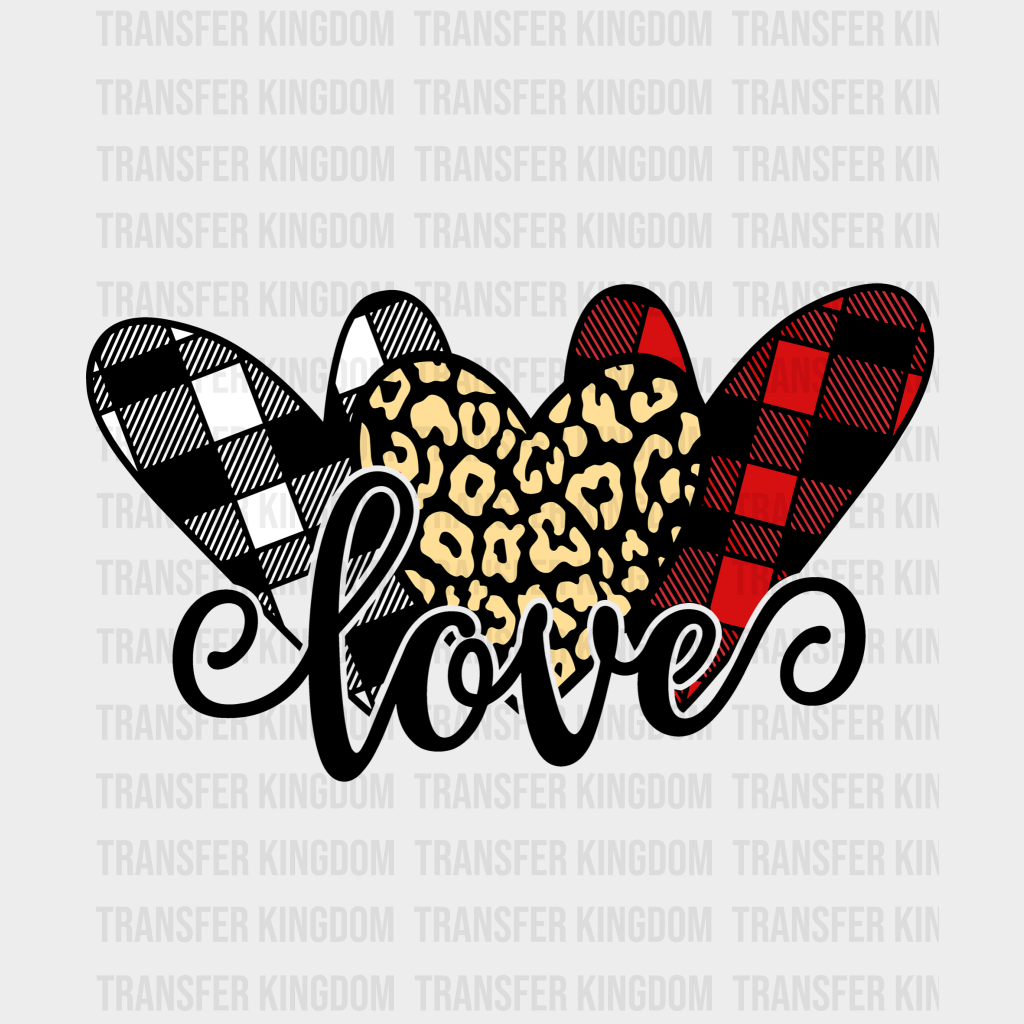 Heart Butterfly Valentines Day Design - Dtf Heat Transfer