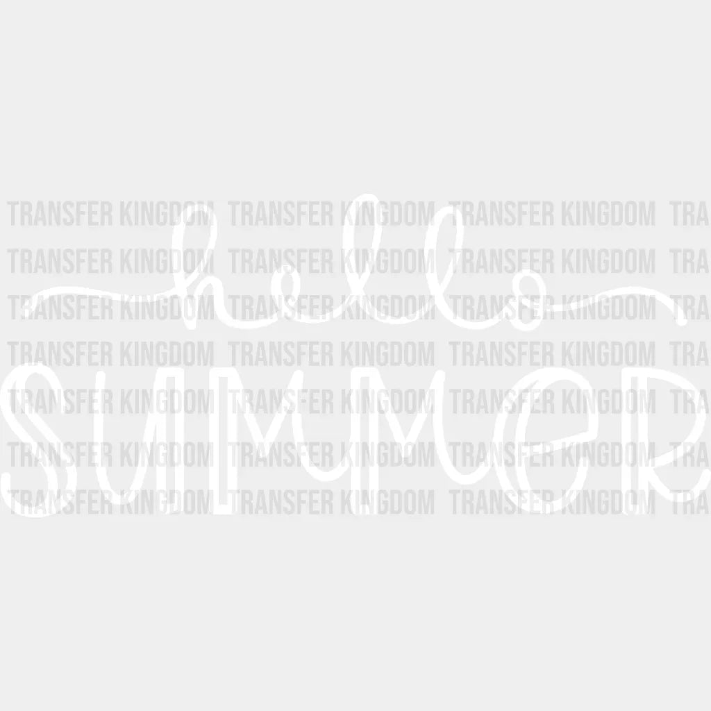 Hello Summer - Vacation Design Dtf Heat Transfer