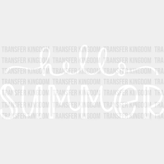 Hello Summer - Vacation Design Dtf Heat Transfer