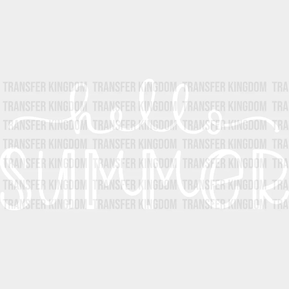 Hello Summer - Vacation Design Dtf Heat Transfer