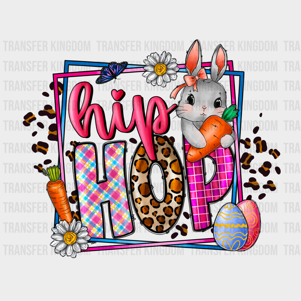 Hip Hop Bunny Holding Carrot - Easter Dtf Heat Transfer