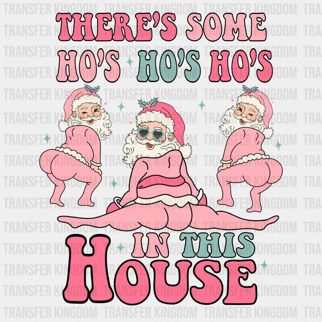 Ho Hos In This House Christmas Design - Dtf Heat Transfer