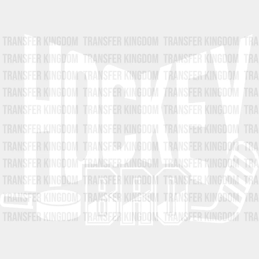 Hockey Bro Design - Dtf Heat Transfer Unisex S & M (10’’) / Light Color (See Imaging)