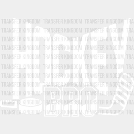 Hockey Bro Design - Dtf Heat Transfer Unisex S & M (10’’) / Light Color (See Imaging)