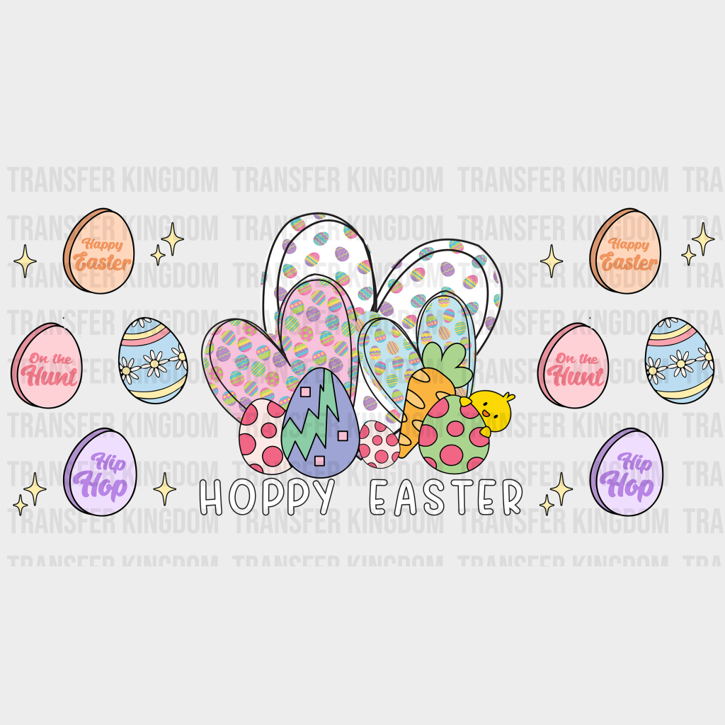 Hoppy Easter UV DTF Transfer Cup Wrap UV DTF Sticker - Transfer Kingdom