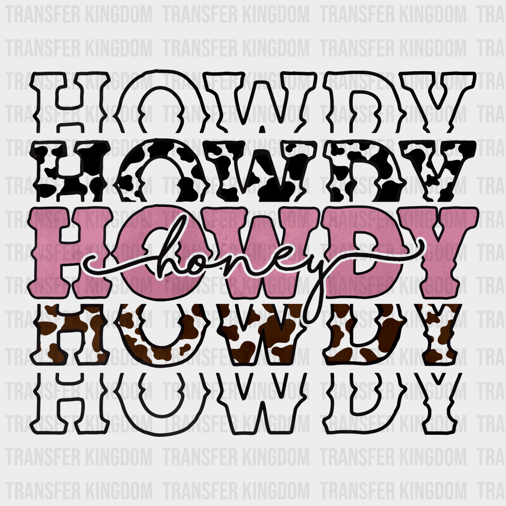 Howdy Cow Design - Dtf Heat Transfer
