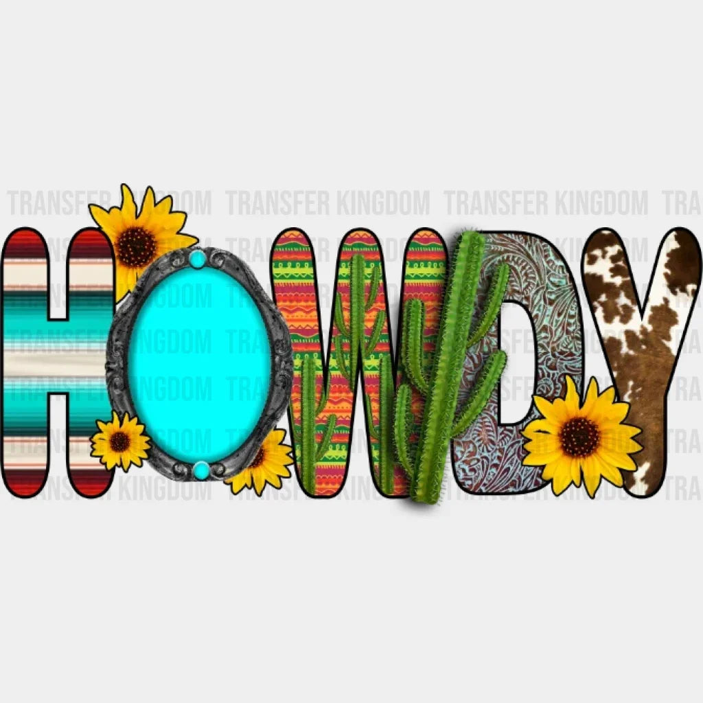 Howdy Flowers Dtf Transfer