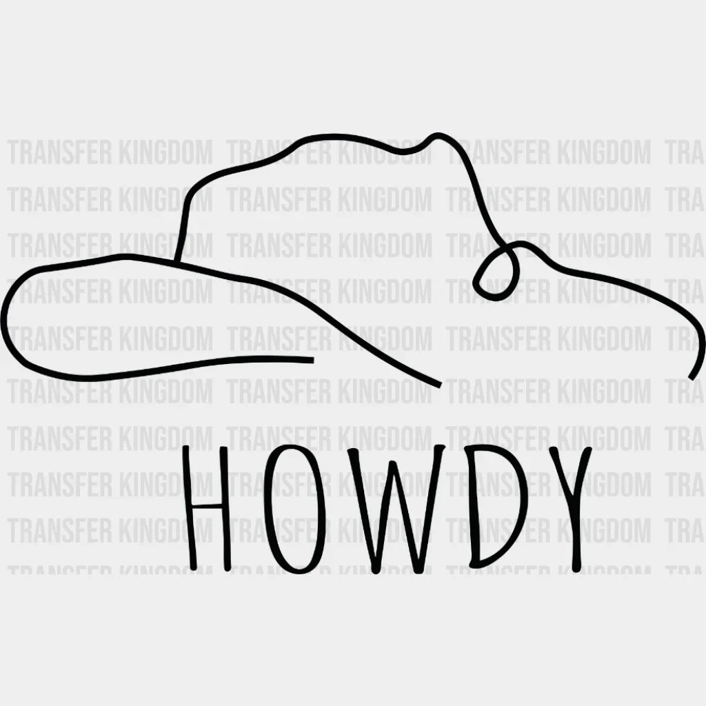 Howdy Hat Design - Dtf Heat Transfer