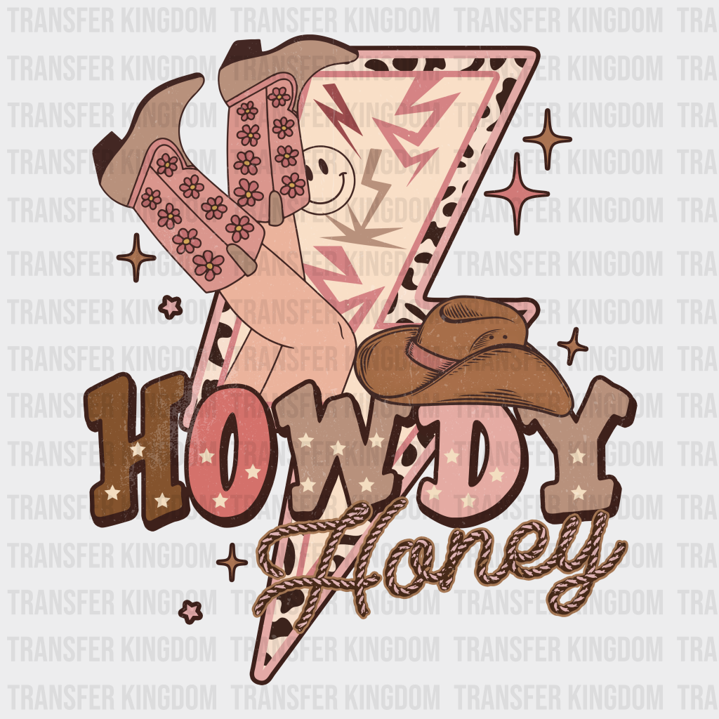 HOWDY HONEY YALL - DTF heat transfer - transfer-kingdom