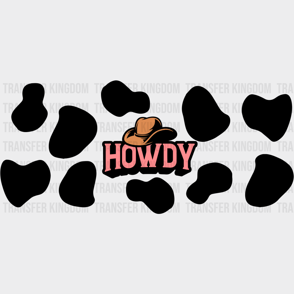 Howdy Uv Dtf Transfer Cup Wrap Sticker