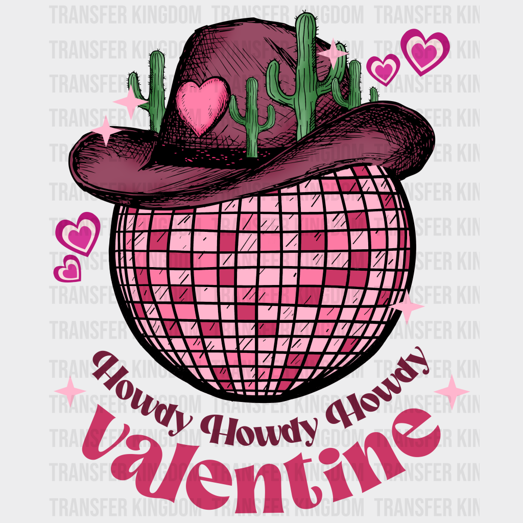 HOWDY HOWDY HOWDY VALENTINE - DTF heat transfer - transfer-kingdom