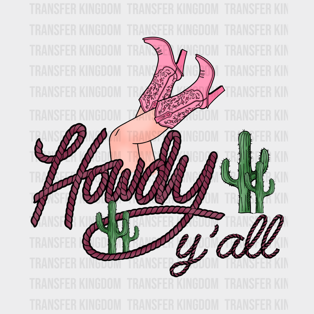 HOWDY YALL - DTF heat transfer - transfer-kingdom