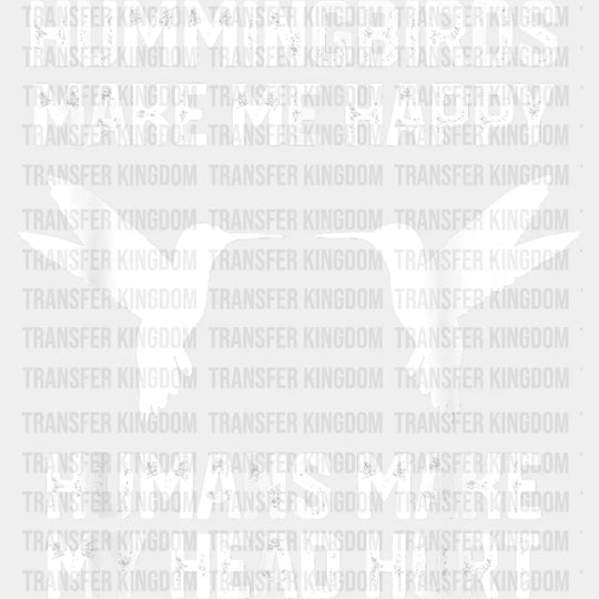 Humans Make My Head Hurt - Birds Iron On Dtf Transfer Unisex S & M (10’’) / Light Color Design