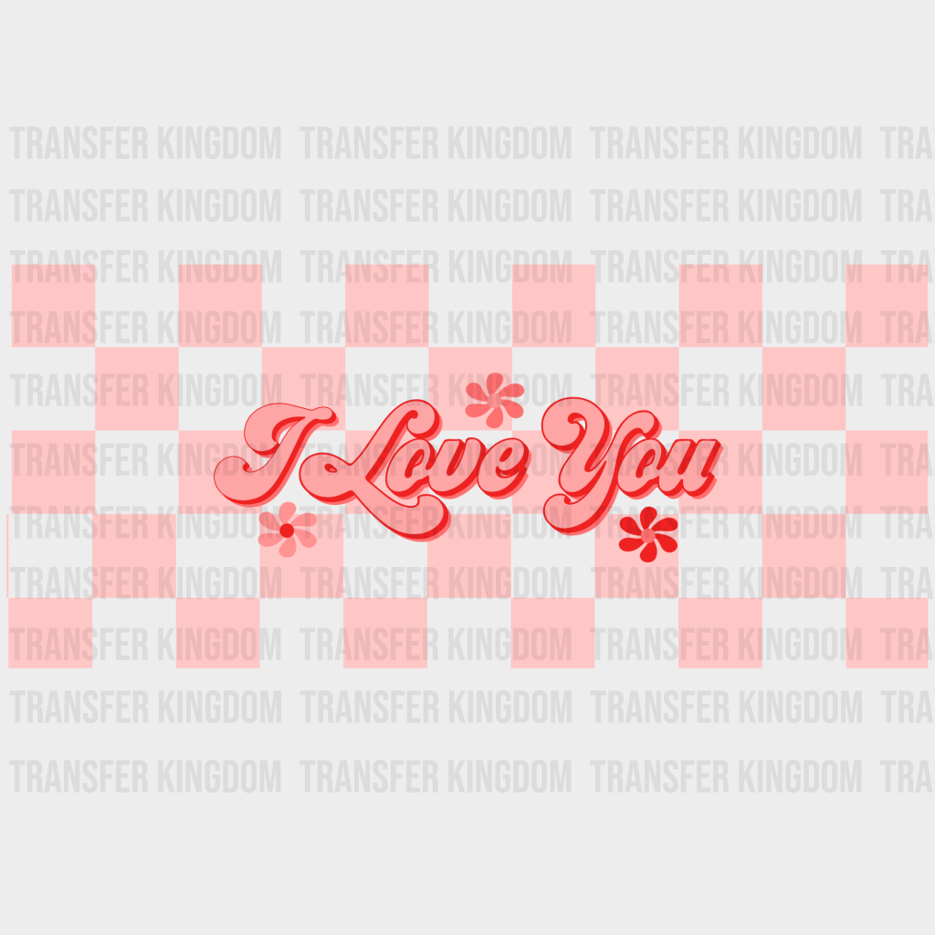 I Love You Uv Dtf Transfer Cup Wrap Sticker
