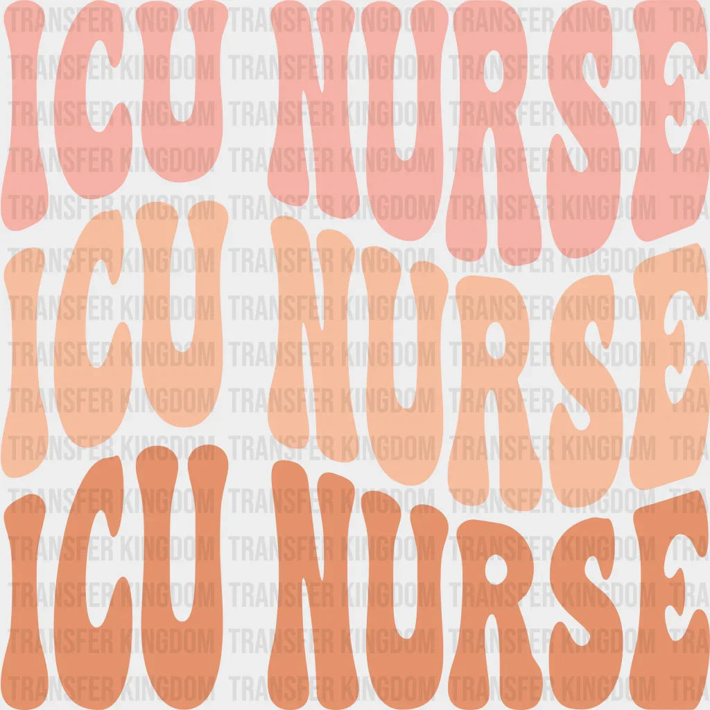 Icu Nurse Design - Dtf Heat Transfer