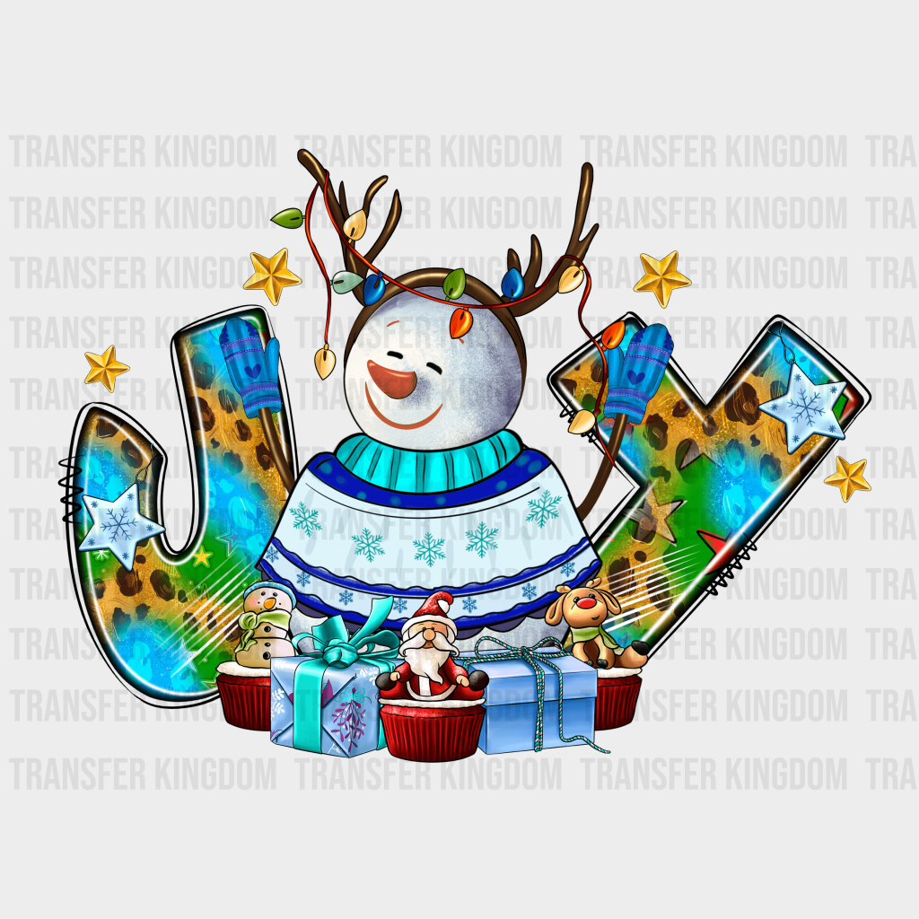 Joy Christmas Design - Dtf Heat Transfer