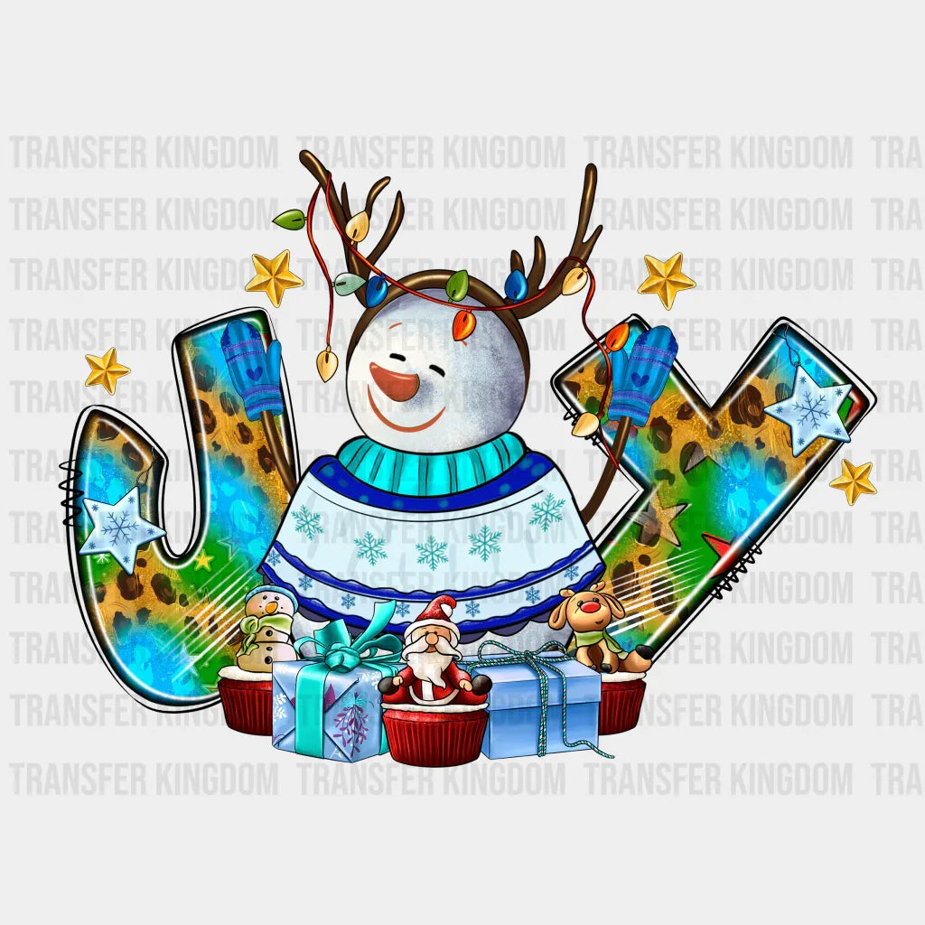 Joy Christmas Design - Dtf Heat Transfer