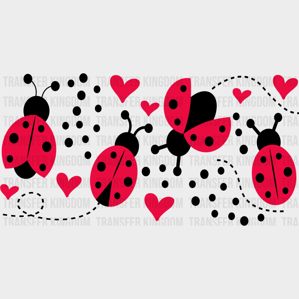 Ladybug Uv Dtf Transfer Cup Wrap Sticker