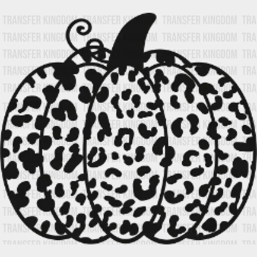Leopard Pumpkin Design - Dtf Heat Transfer