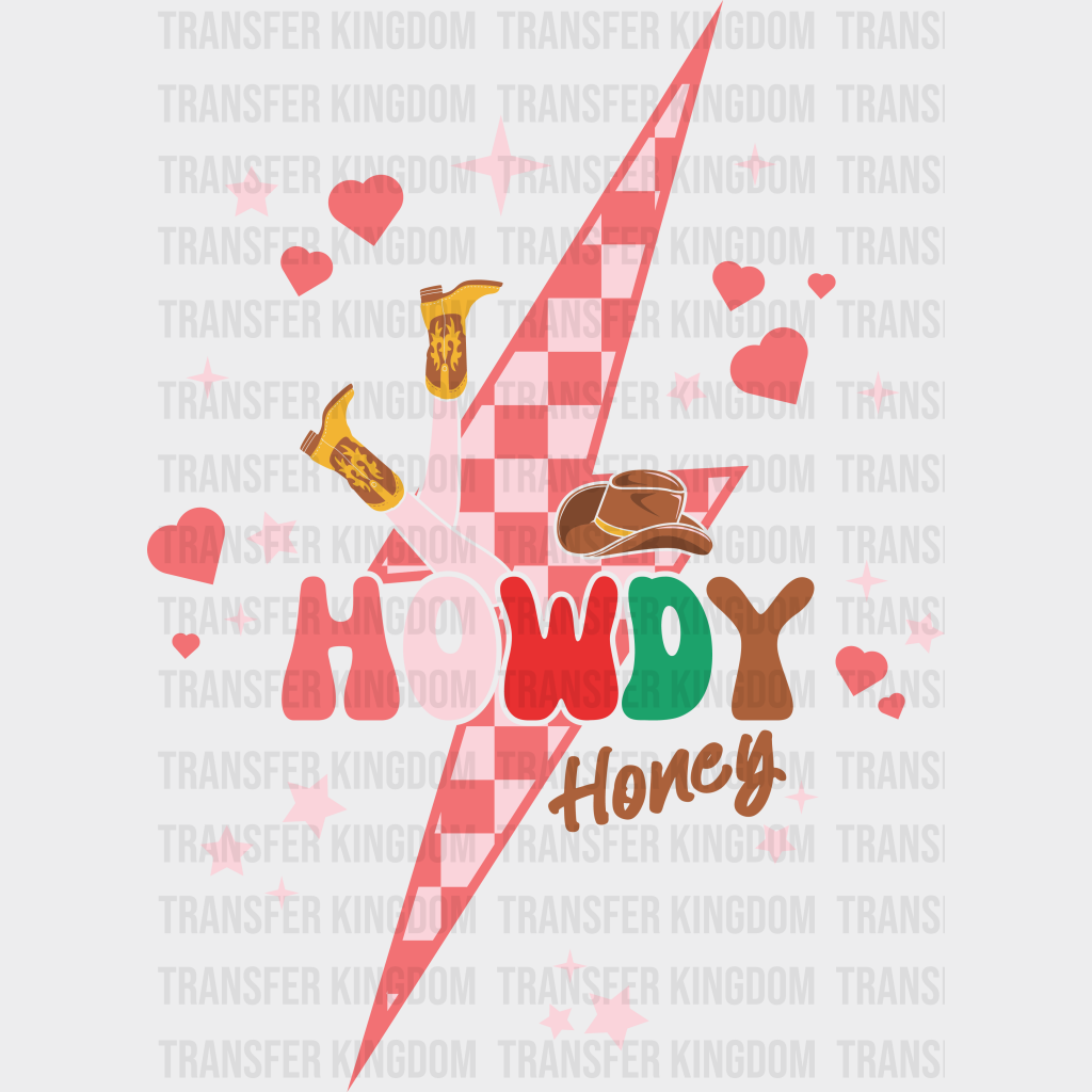 LIGHTNING HOWDY HONEY - DTF heat transfer - transfer-kingdom