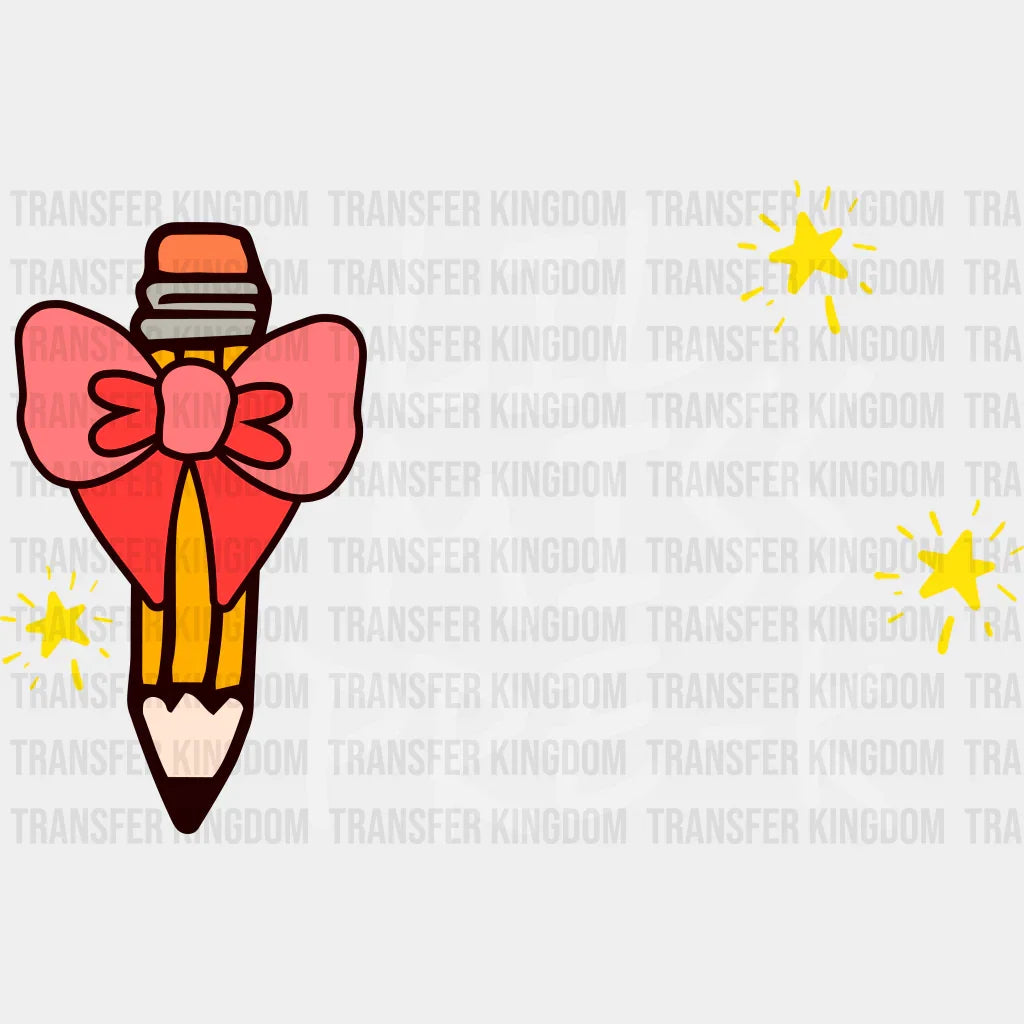 Lil Miss Pre-K Design - Dtf Heat Transfer Unisex S & M (10’’) / Light Color See Imaging