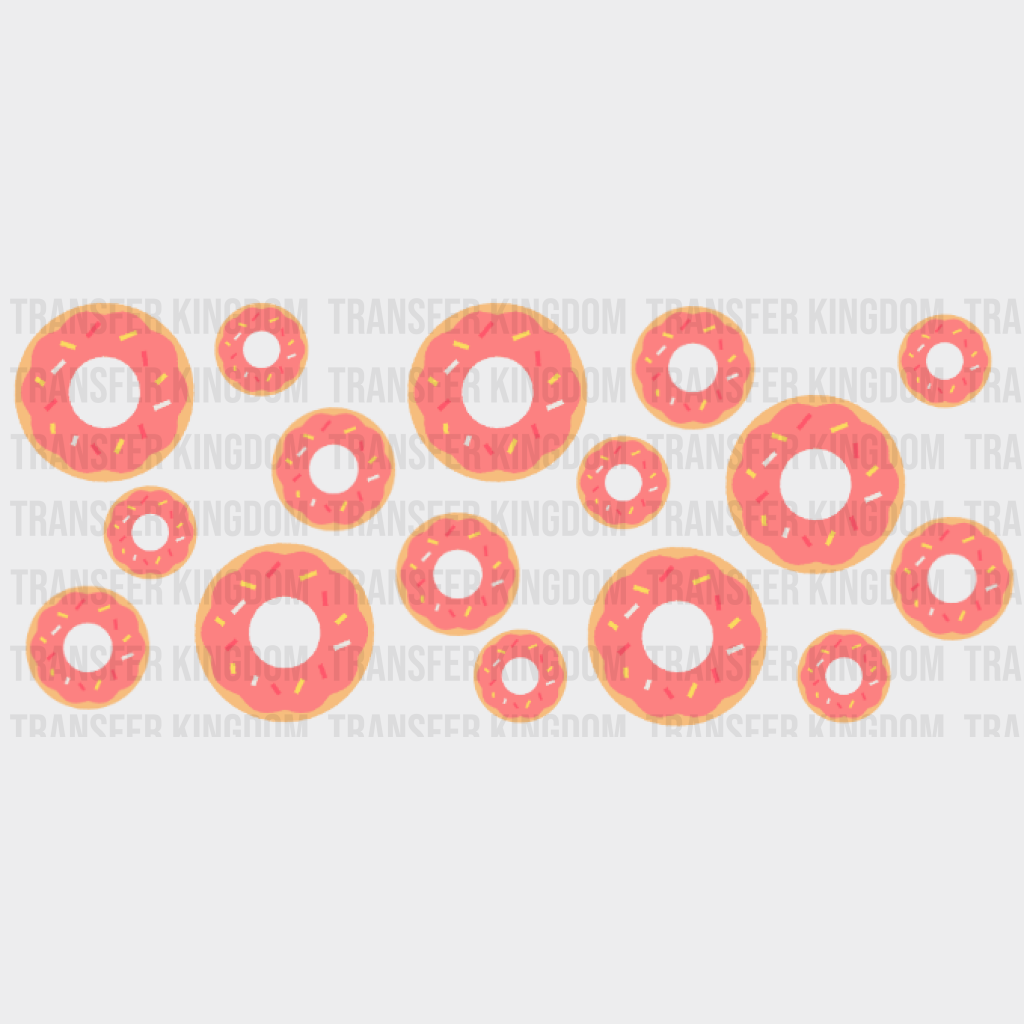 Little Doughnuts Uv Dtf Transfer Cup Wrap Sticker