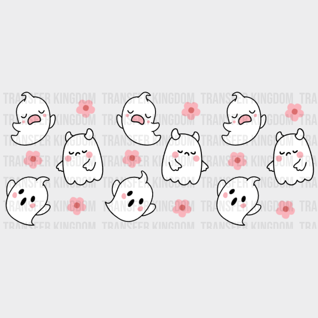 Little Ghosts Uv Dtf Transfer Cup Wrap Sticker