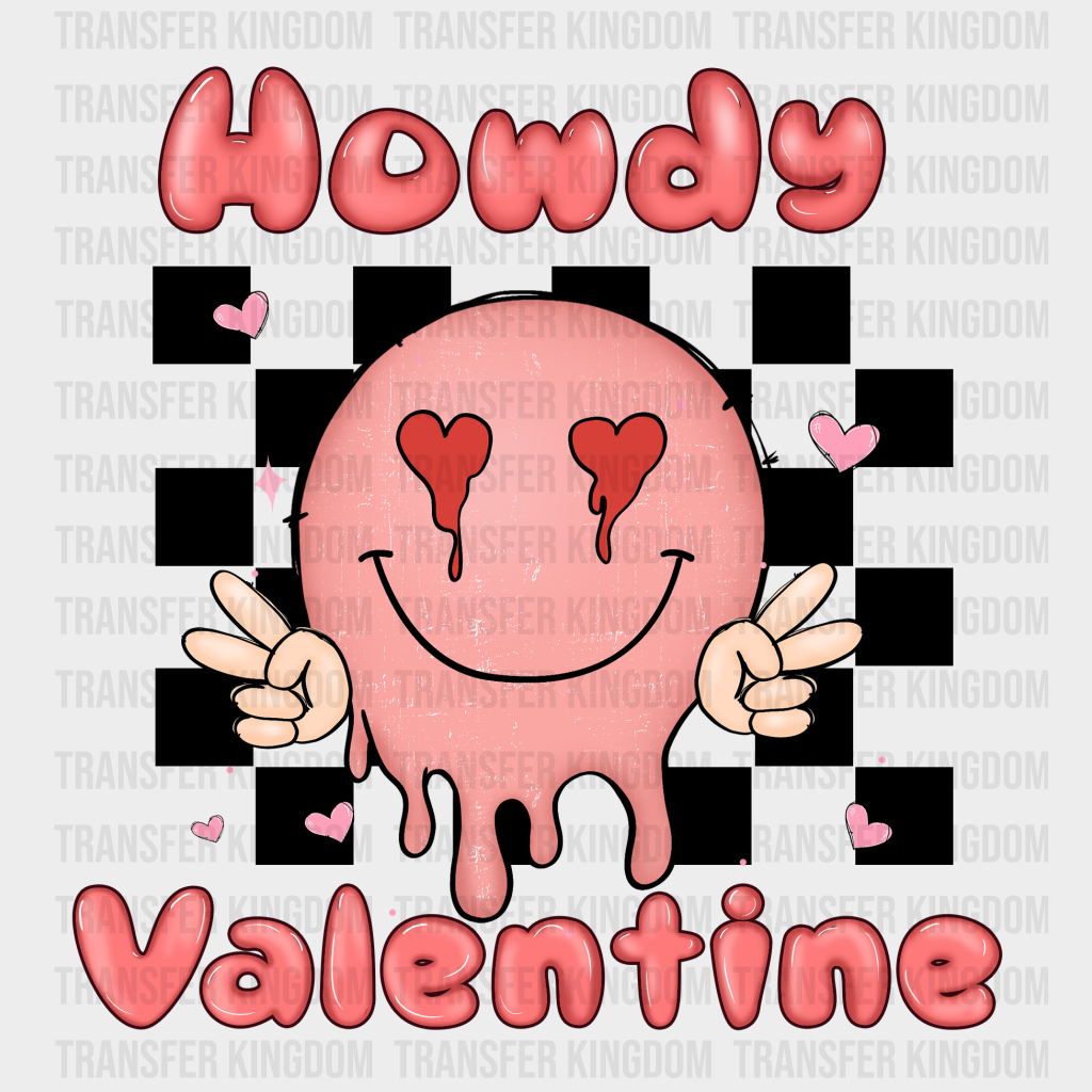 LOVER FACE HOWDY VALENTINE - DTF heat transfer - transfer-kingdom
