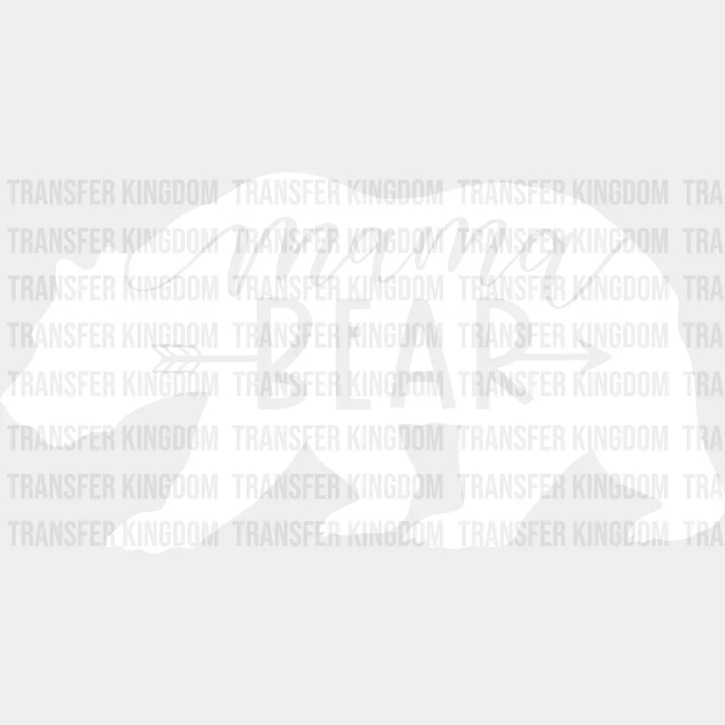 Mama Bear - Pregnancy Gender Reveal Mom Life Design Dtf Heat Transfer Unisex S & M (10’) / Light