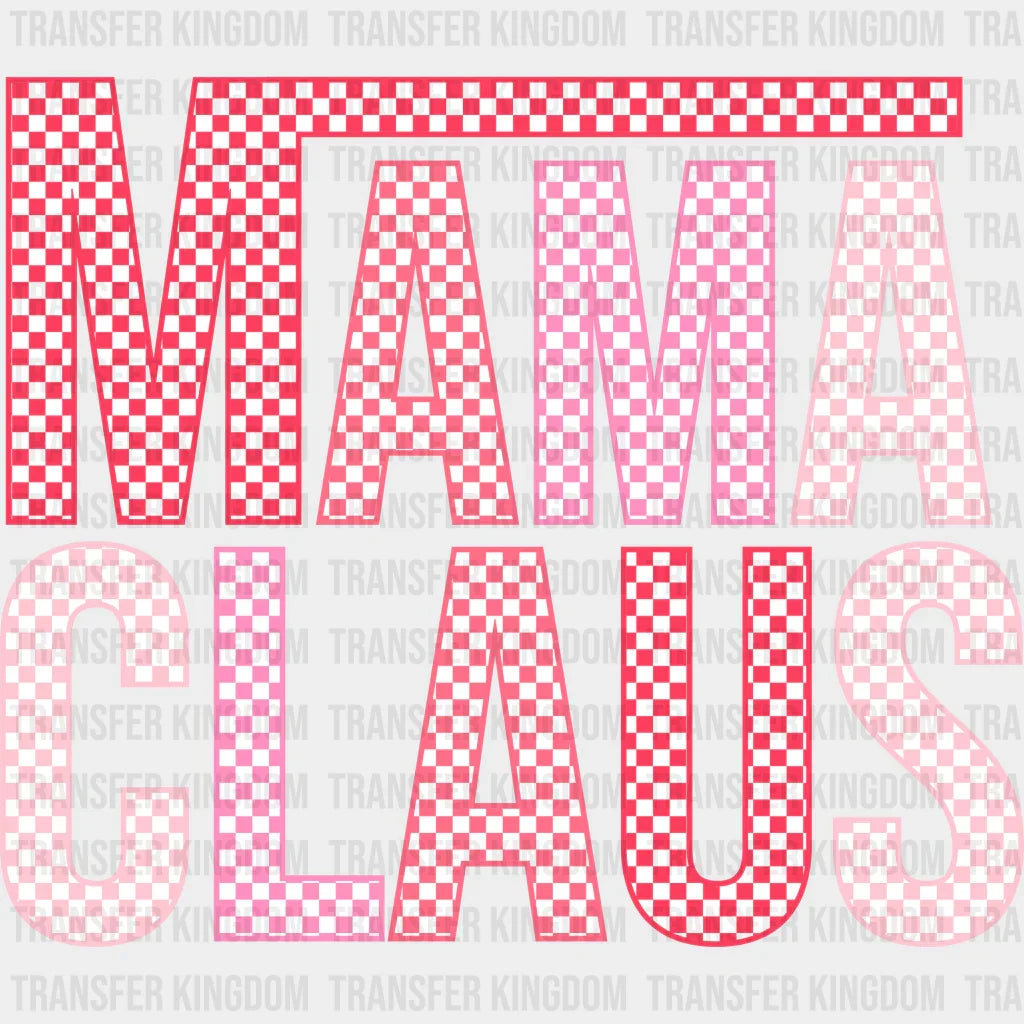 Mama Claus Christmas Design - Dtf Heat Transfer